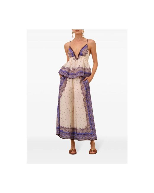 Zimmermann Pink Wide Trousers