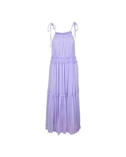 WEILI ZHENG Purple Damenkleid