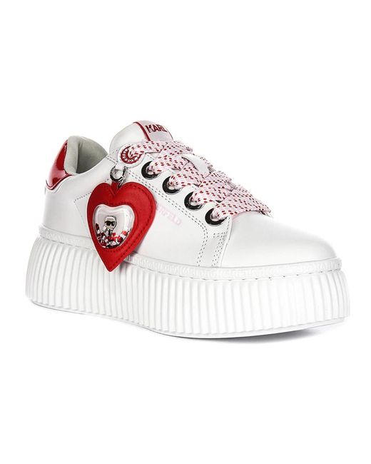 Karl Lagerfeld Red Sneakers