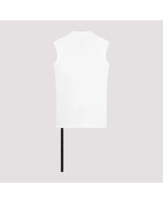 Rick Owens Weißes tarp t t-shirt crew neck in White für Herren