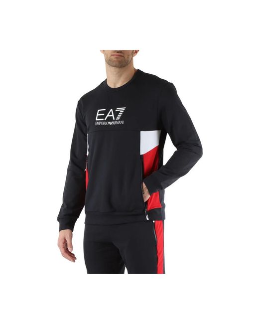 EA7 Black Sweatshirts for men
