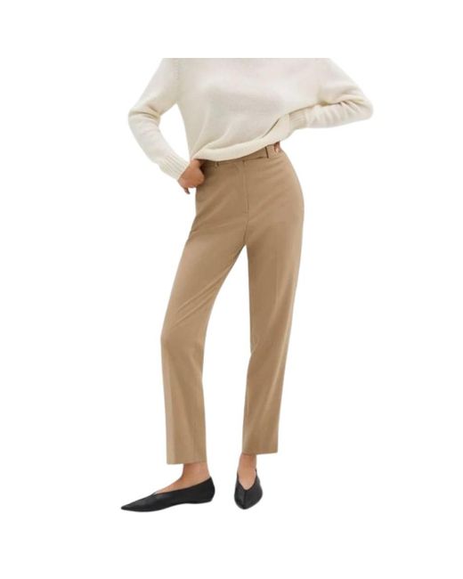 Theory Natural Straight Trousers