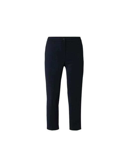 Marina Rinaldi Black Slim-Fit Trousers