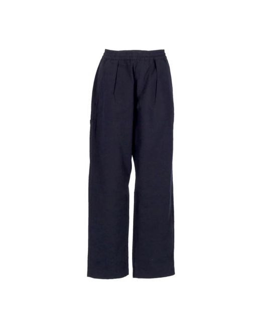 Huf Blue Wide Trousers for men