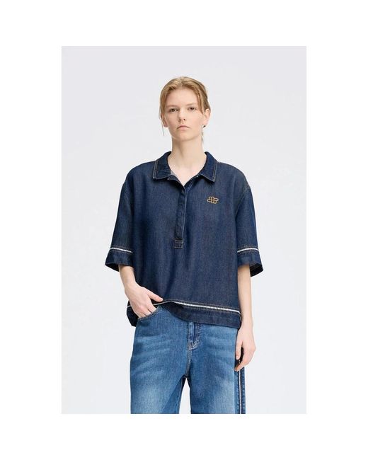 Munthe Tops ,Blauw ,Polo Shirts in het Blue