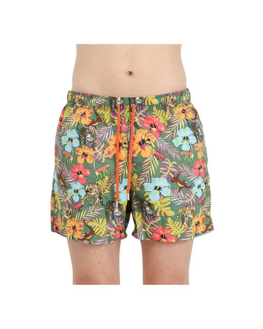 Jungle print pantaloncini da mare di Gallo in Multicolor da Uomo
