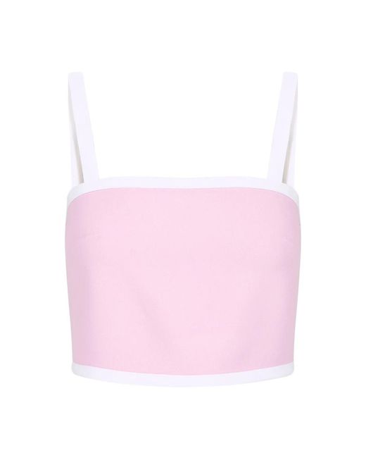 Iceberg Pink Sleeveless Tops