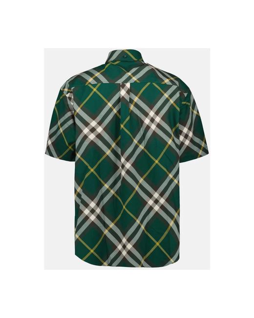Burberry Green Short Sleeve Shirts for men