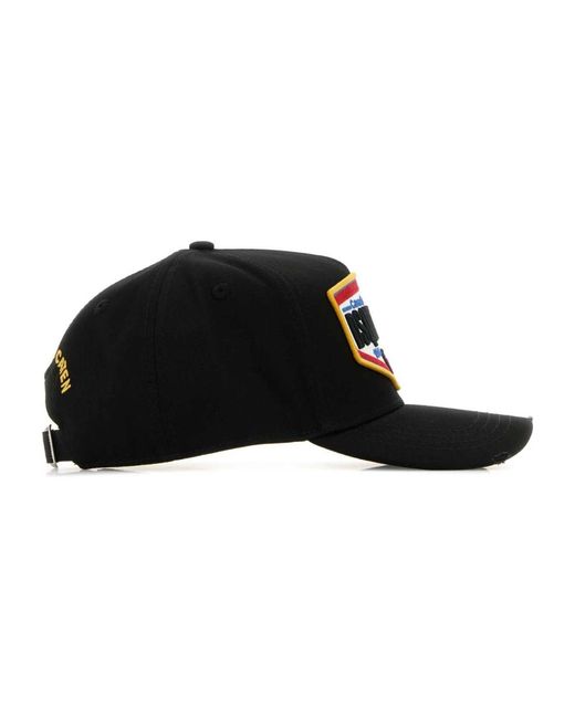 DSquared² Baseballcap Aus Baumwolle in Black für Herren