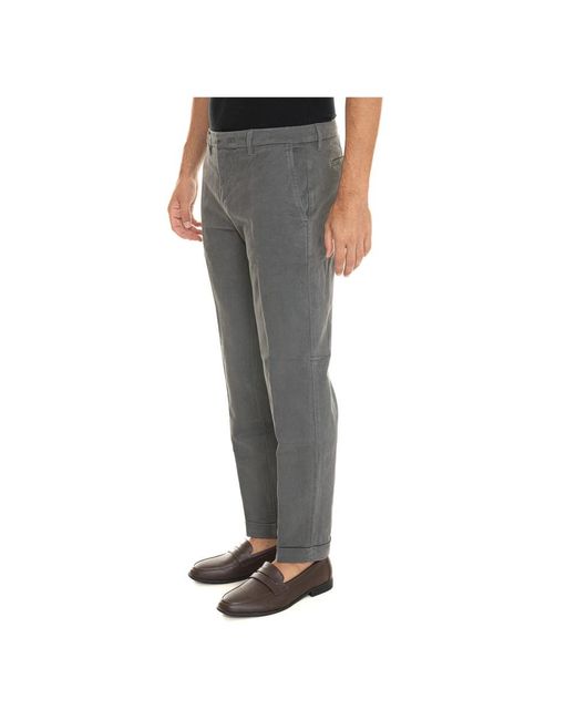 Fay Slim-Fit Trousers in het Gray voor heren