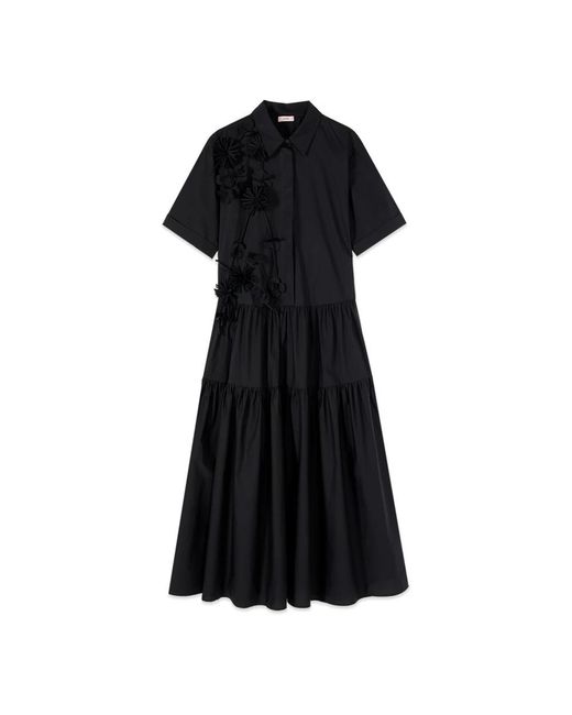 Midi Dresses Oltre en coloris Black