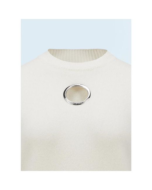 Moncler Round-Neck Knitwear in het White