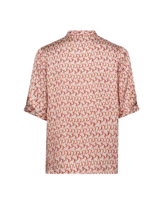 Blouses co'couture de color Pink