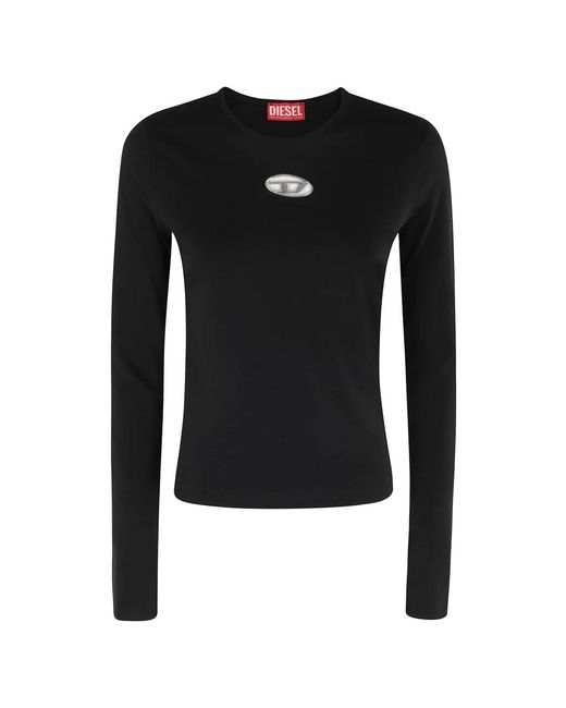 Long Sleeve Tops DIESEL de color Black