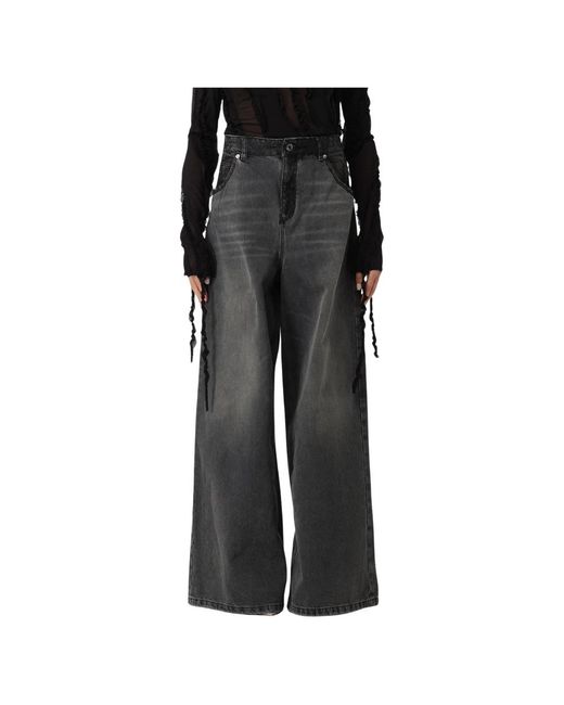 Blumarine Black Wide Jeans