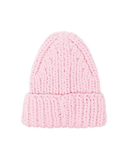 Loverboy by Charles Jeffrey Pink Beanies for men