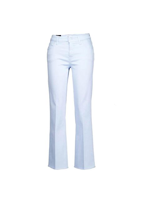 Cambio Blue Cropped Trousers