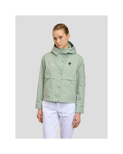 Blauer Jassen ,Groen ,Polyester Groene Salem Jas in het Green