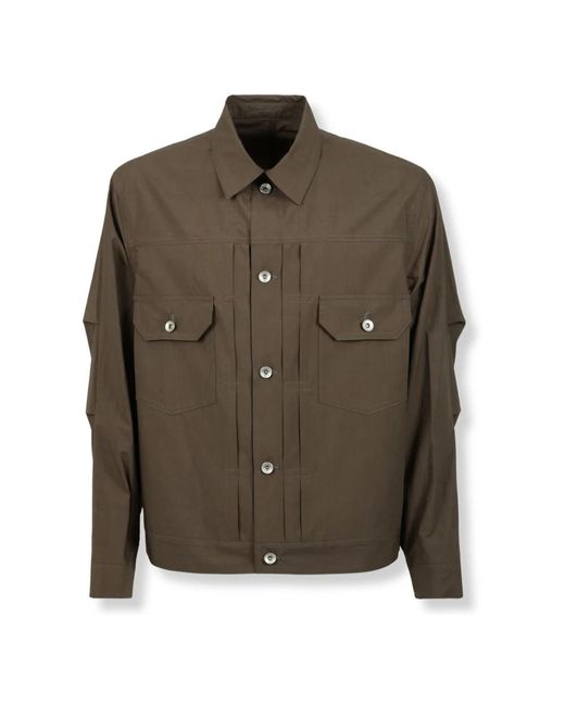 Sacai Green Light Jackets for men
