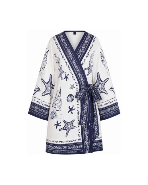 Farm Rio Blue Kimonos