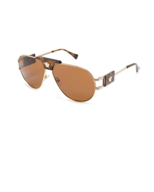 Ve2252 147073 occhiali da sole di Versace in Brown da Uomo