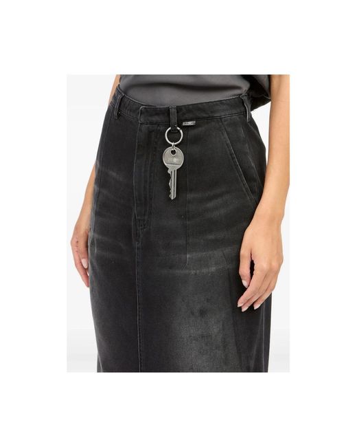 MM6 by Maison Margiela Gray Keyrings for men