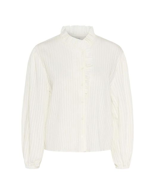 Shirts Kaffe de color White