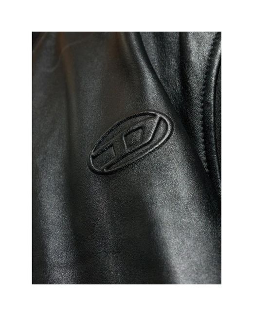 DIESEL Jassen ,Zwart ,Katoen L-Type Bomber Jacket in het Black voor heren