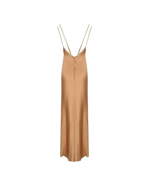 Elisabetta Franchi Brown Maxi Dresses