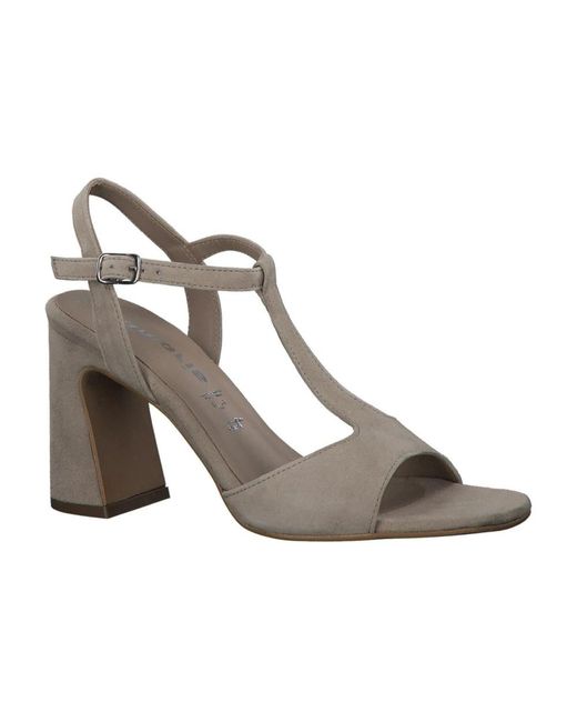 Tamaris Gray High Heel Sandals