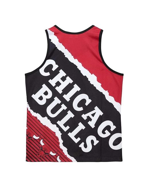 Mitchell & Ness Fitness ,Veelkleurig ,Chicago Bulls Tank Top in het Red voor heren