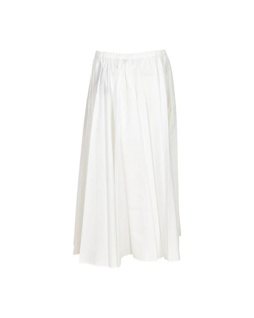 Patou White Midi Skirts
