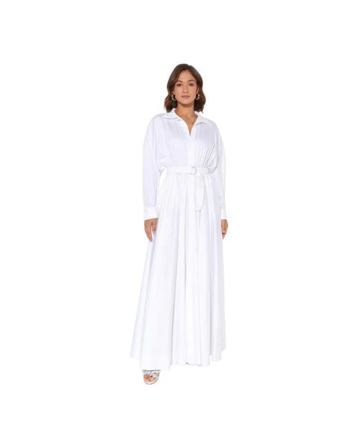 Norma Kamali White Maxi Dresses