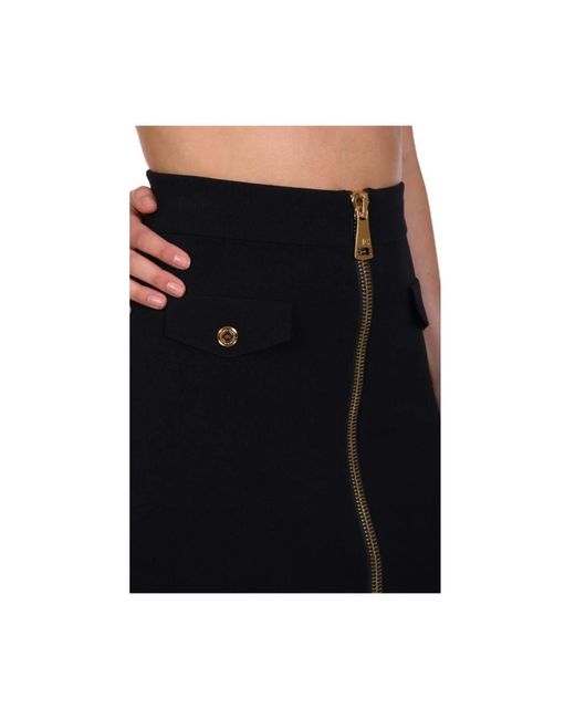 Elisabetta Franchi Black Midi Skirts