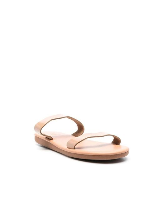 Ancient Greek Sandals Pink Sliders