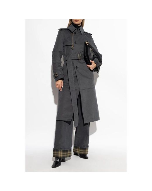 Burberry Gray Wide Trousers