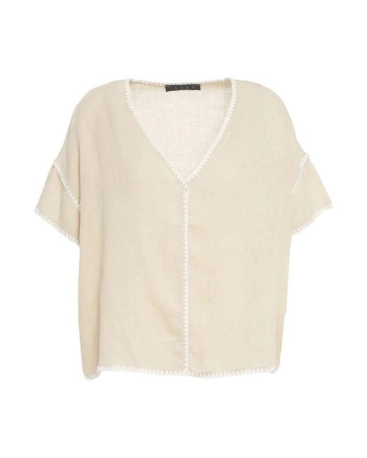 Kaos Natural Leinenbluse Rp5Le004
