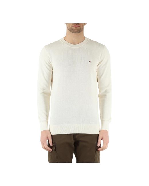 Knitwear > round-neck knitwear Tommy Hilfiger pour homme en coloris White