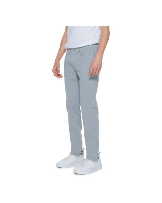 Trousers > slim-fit trousers Jeckerson pour homme en coloris Blue