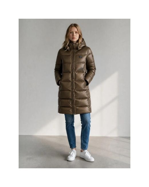 Down Coats Blauer de color Brown