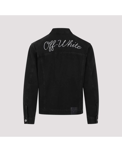 Off-White c/o Virgil Abloh Black Denim Jackets for men