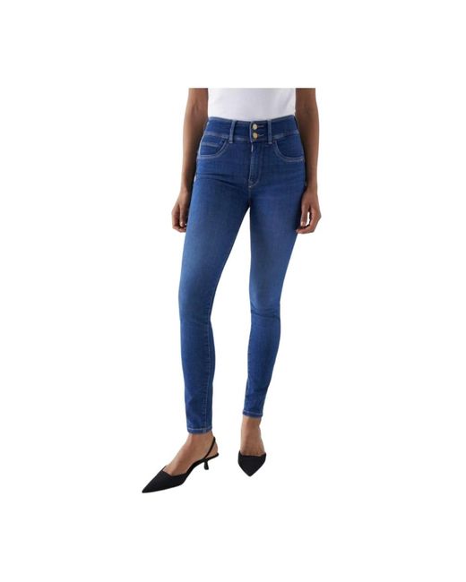 Salsa Jeans Blue Skinny Fit Jeans