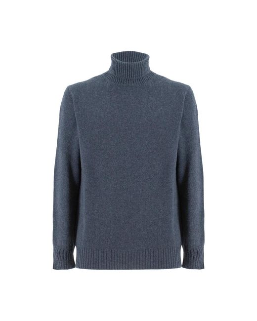 Sease Blue Cashmere Knitwear for men