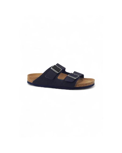 Birkenstock Blue Sliders for men