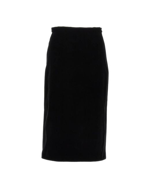 Midi Skirts Gucci de color Black