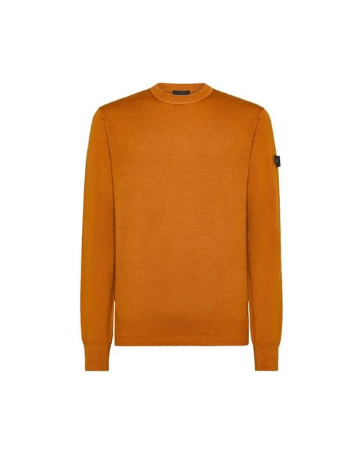 Peuterey Brown Round-Neck Knitwear for men