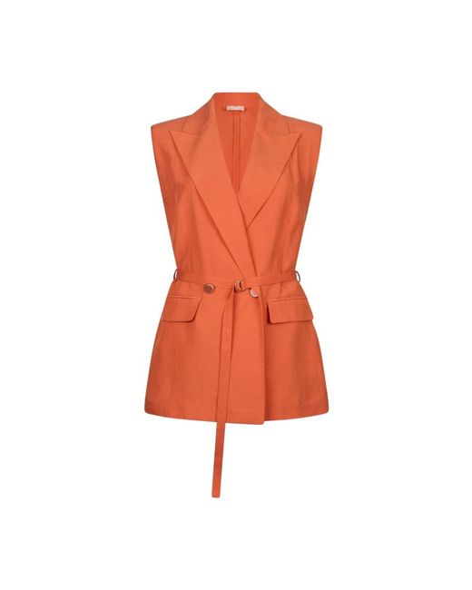 Liu Jo Orange Waistcoats