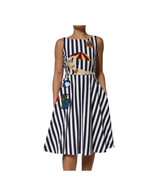 Dolce & Gabbana Blue Midi Dresses