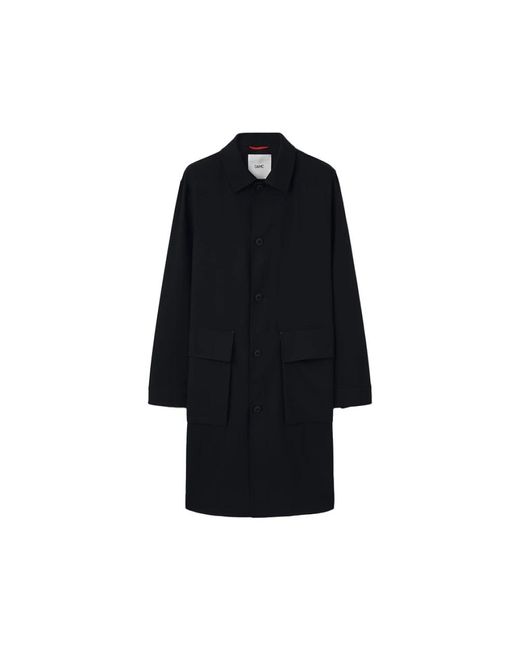 Cappotto in lana classico nero chiusura a bottoni di OAMC in Black da Uomo