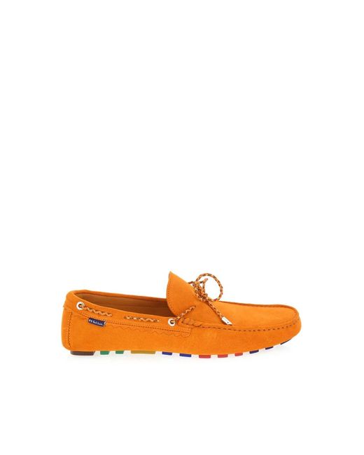 Paul Smith Orange Boat Shoes for men